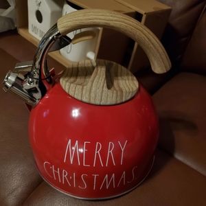 Rae Dunn Merry Christmas Teapot